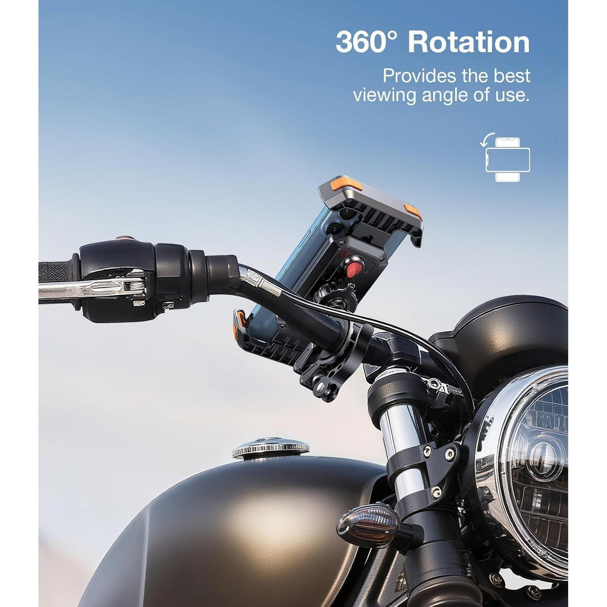 Handyhalterung Fahrrad Lenker – Anti-Shake & 360° Einstellbar