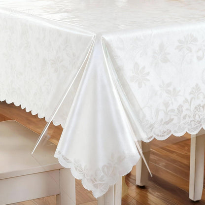 Transparente Tischdecke 180x180cm – Abwaschbar & Kratzfest