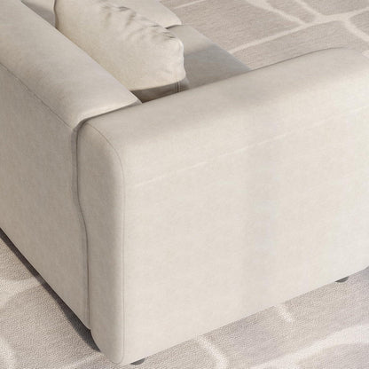 Modulares Stoffsofa 3-Sitzer – Beige, Flexibel & Komfortabel