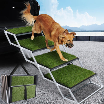Hundetreppe Auto Klappbar – Einstiegshilfe für Hunde (70-90cm)