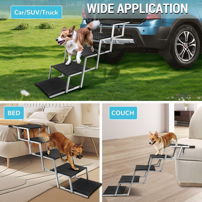 Hundetreppe Klappbar – Gelenkschonende Einstiegshilfe Auto SUV