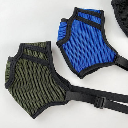 Atmungsaktiver Maulkorb für Hunde – 3D Air Mesh, Blau L
