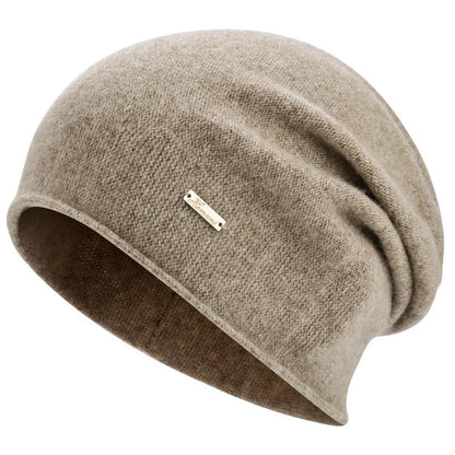 Australische Wollmütze Damen Herren - Beanie Braun, Atmungsaktiv & Warm