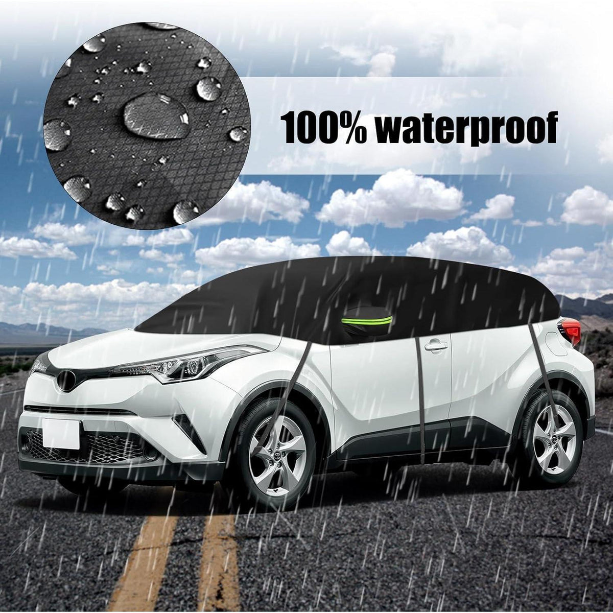Halbe Autoabdeckung Toyota C-HR 2016-2025, Wasserdicht & Allwetter
