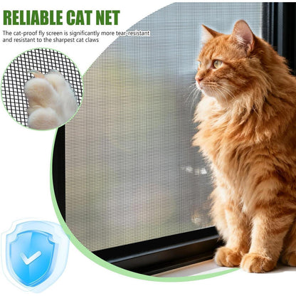 Katzensicherer Fensterschutz – Netz ohne Bohren (100x130cm)