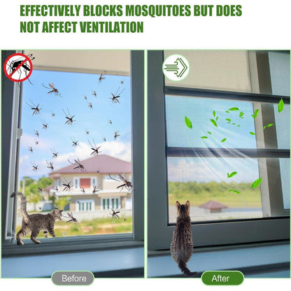 Katzensicherer Fensterschutz – Netz ohne Bohren (100x130cm)