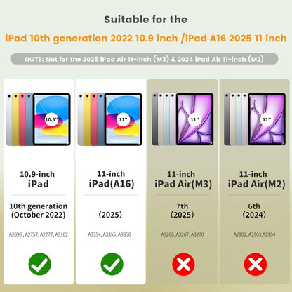 iPad Hülle mit Stifthalter, Folio Ständer, Gelb