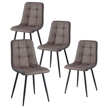Moderner Esszimmerstuhl-Set Dunkelbraun 4er-Set