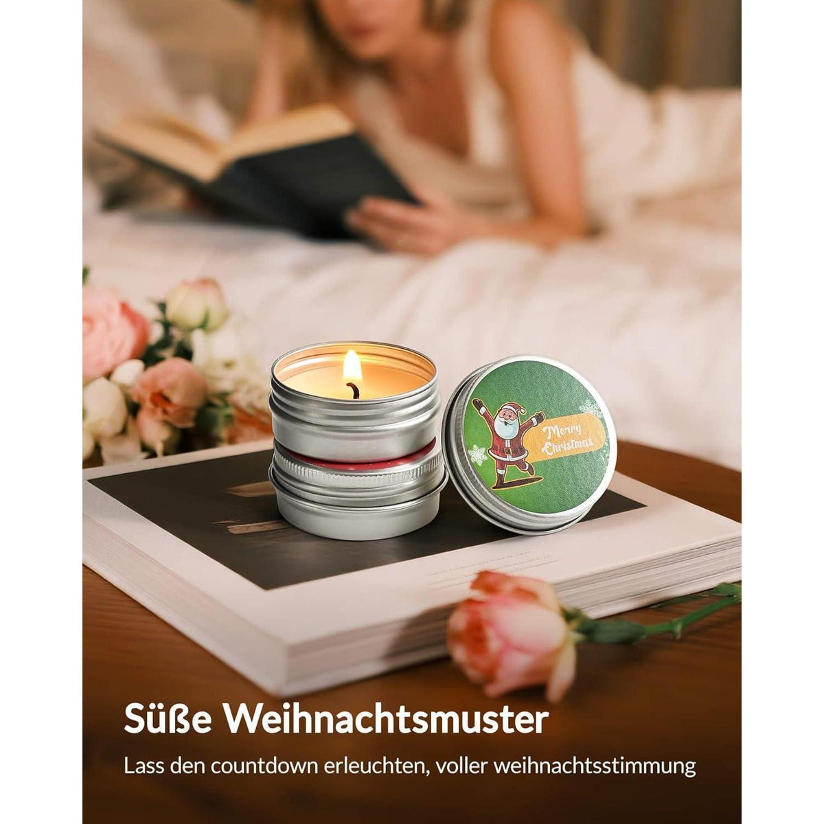 24 Duftkerzen Adventskalender für romantische Weihnachtsmomente