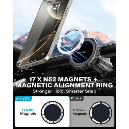 3-in-1 Magsafe Handyhalterung Auto – Drehbar & Verstellbar