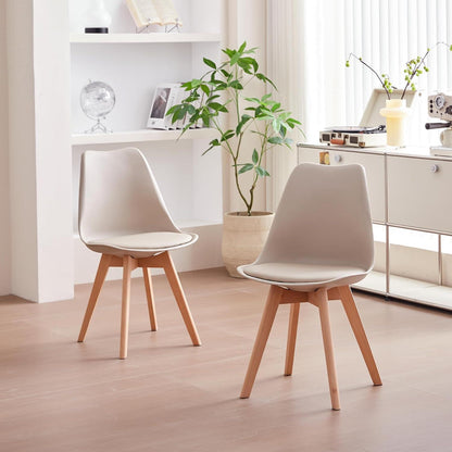 Runder Esstisch Set Holz 100x100cm mit 4 Stühlen Khaki