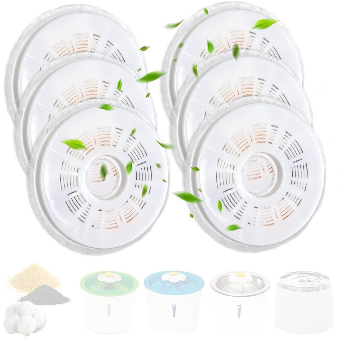 Katzenbrunnen Filter 3er-Pack | Ersatzfilter für Trinkbrunnen