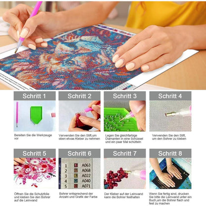 5D Diamant Painting Set für Erwachsene & Anfänger