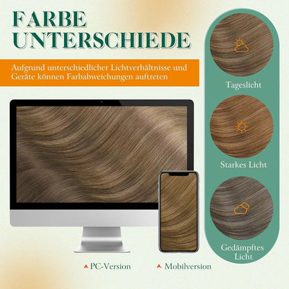 Echthaar Tape Extensions Blond Balayage 45cm 40g