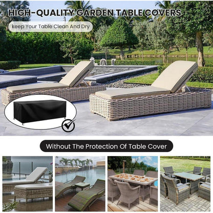 Wasserdichte Gartenmöbel Abdeckung Rechteckig 150x90x75 cm