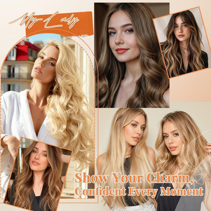 Echthaar Clip-In Extension 55cm – Volumenset #12P613