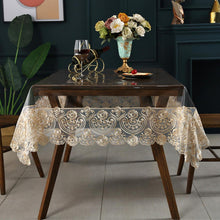 Rechteckige Tischdecke Kunststoff wasserdicht 180x300 cm Khaki