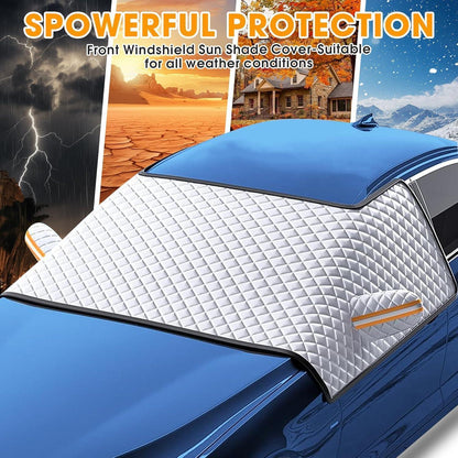 Auto Frontscheibenabdeckung Winter mit Magneten & Reflektoren