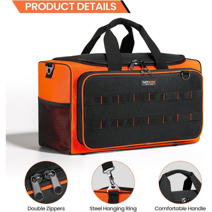 Werkzeugtasche 14 Taschen 50x29x26cm Robust 600D Schwarz-Orange