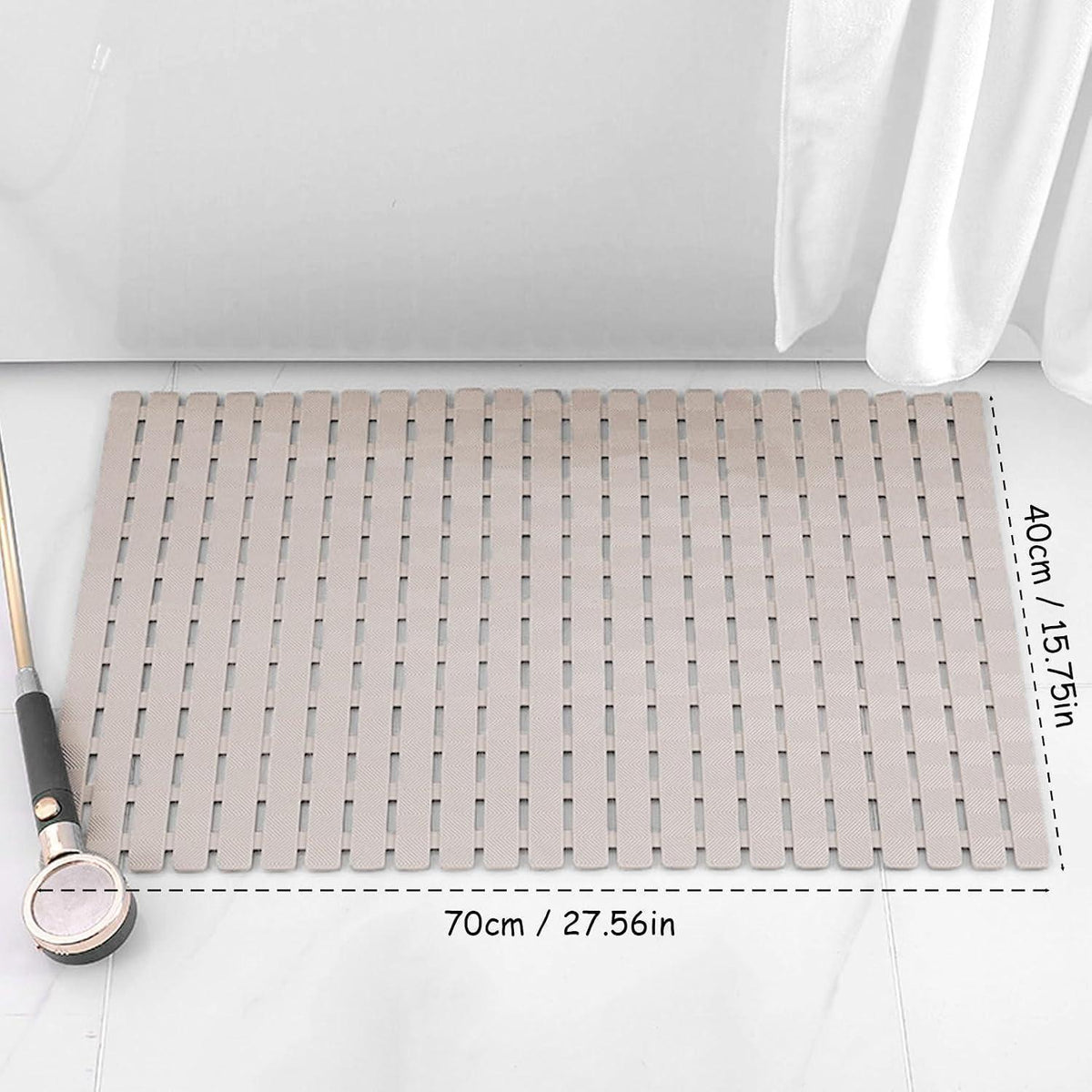 Rutschfeste Duschmatte 70x40 cm – Antirutsch & Schimmelresistent