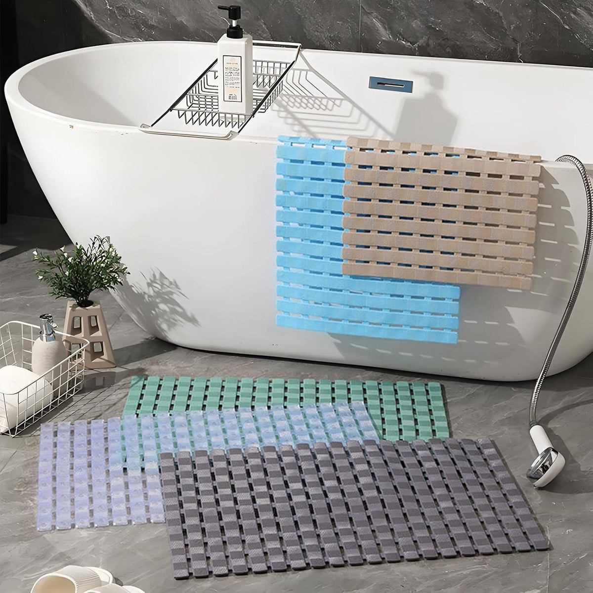 Rutschfeste Duschmatte 70x40 cm – Antirutsch & Schimmelresistent