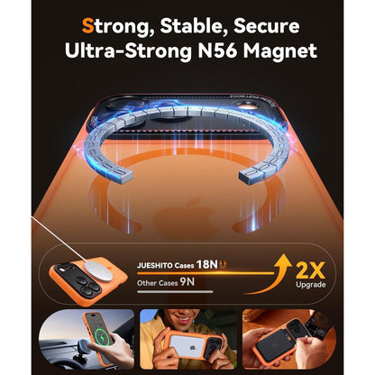 iPhone 17 Pro Hülle: Stoßfest, Magsafe & Kameraschutz Orange