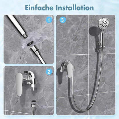 Duschkopf mit Filter – 8 Strahlarten & 2 Filterkartuschen