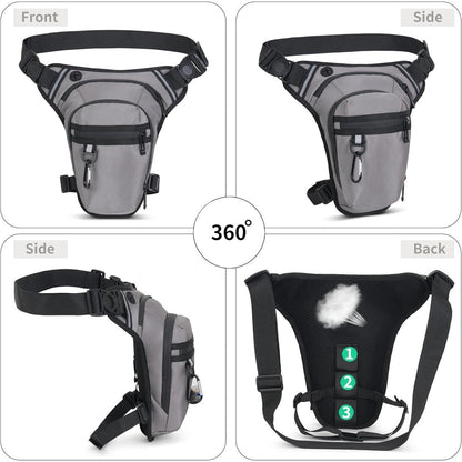 Motorrad Beintasche Wasserdicht – Sport & Outdoor Tasche Grau