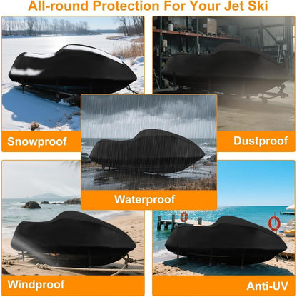 Jet Ski Abdeckplane 900D Wasserdicht mit Belüftung
