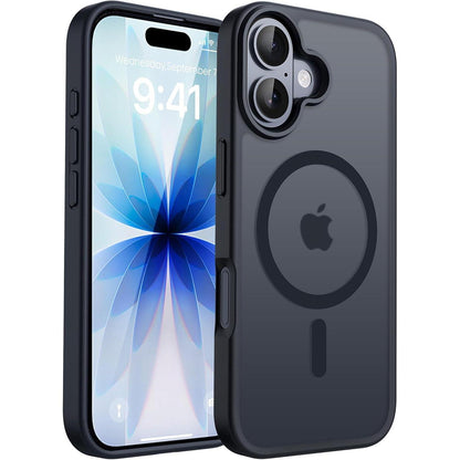 iPhone 17 Hülle mit MagSafe, Kameraschutz, matt A-Schwarz
