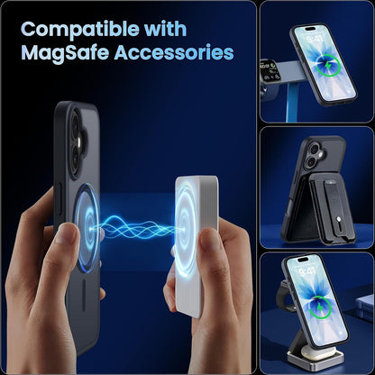 iPhone 17 Hülle mit MagSafe, Kameraschutz, matt A-Schwarz