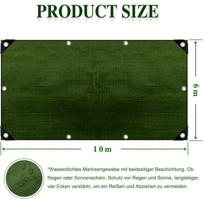 Wasserdichte Abdeckplane 6x10m – Robust & Vielseitig für Garten & Auto