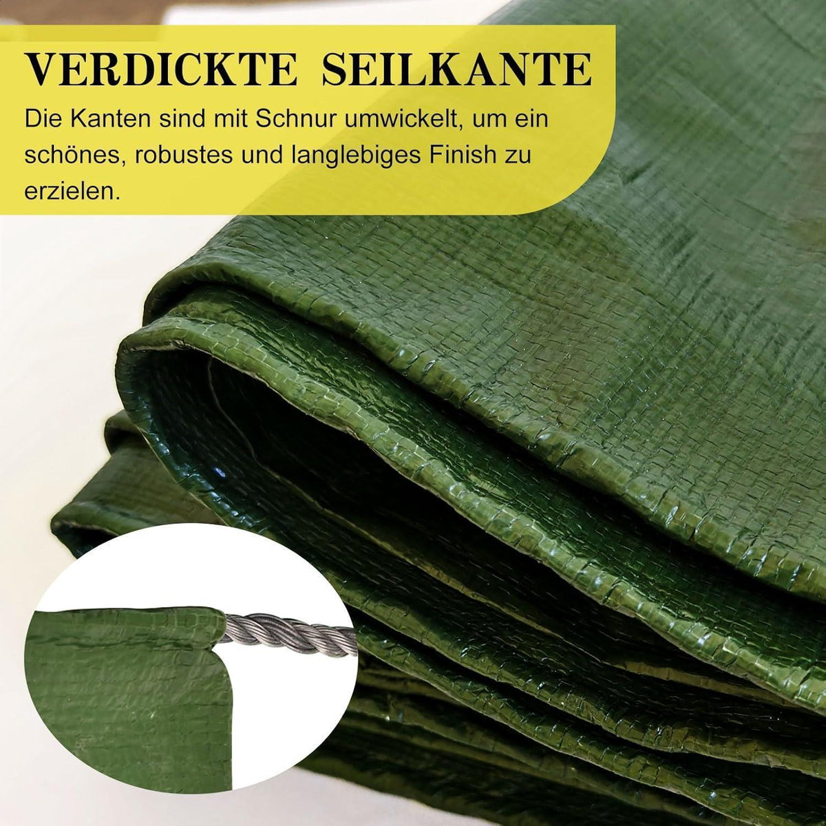 Wasserdichte Abdeckplane 6x10m – Robust & Vielseitig für Garten & Auto