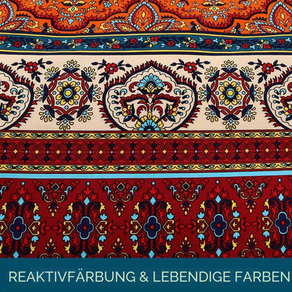 4teilige Baumwoll Bettwäsche 135x200 - Ästhetisch Bunt Vintage