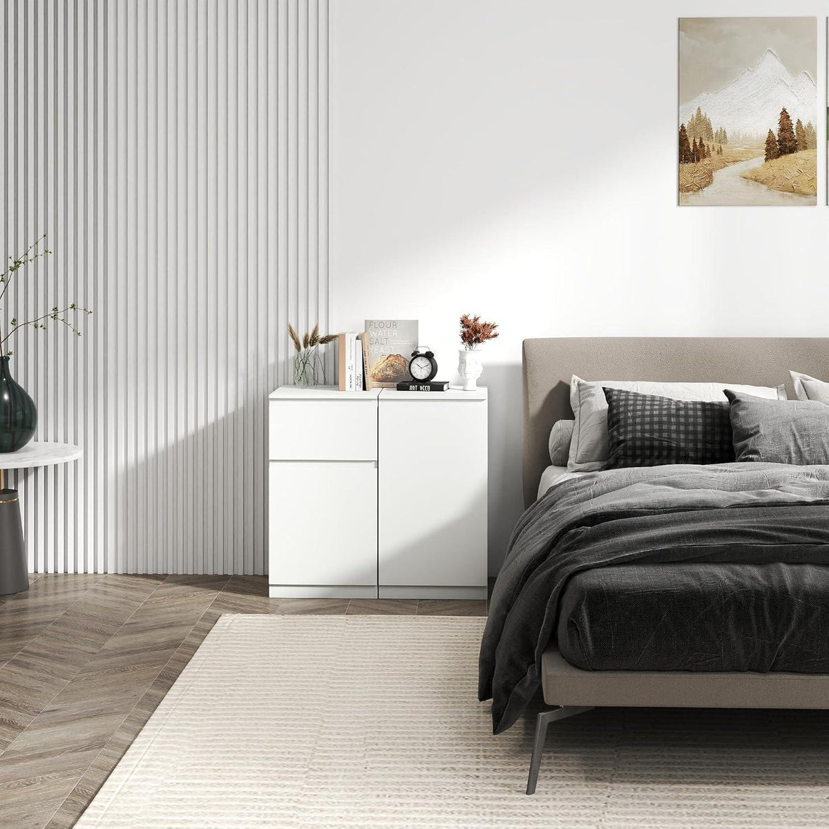 2er-Set Kommoden Weiß – Schlafzimmer, Büro & Flur