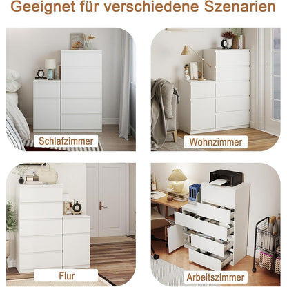 2er-Set Kommoden Weiß – Schlafzimmer, Büro & Wohnen