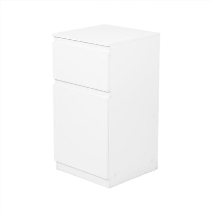 Weißer Nachttisch mit Schublade – 40x40x75 cm