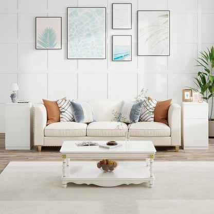 2er-Set Kommoden Weiß 40cm - Schlafzimmer, Büro & Flur