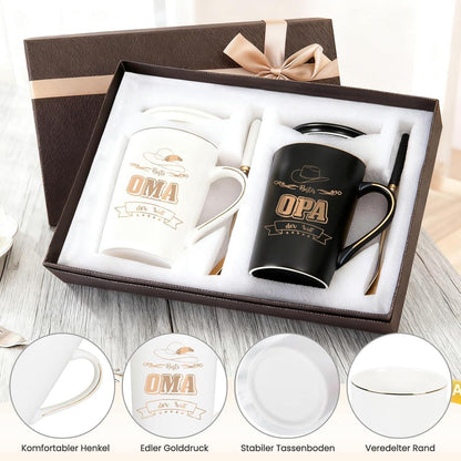Tassen Geschenkset Oma & Opa – Beste Großeltern der Welt