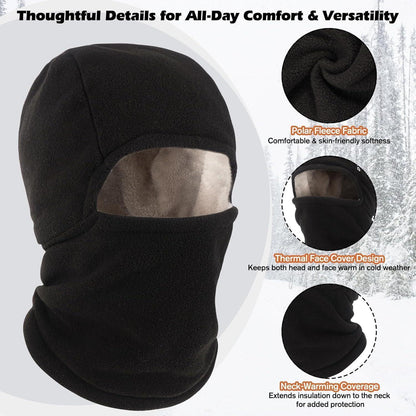Sturmhaube Fleece Mütze Winter – Winddicht & Warm für Herren Damen