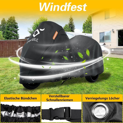 Motorradabdeckung Trike, windfest & UV-Schutz, 274x149x149cm
