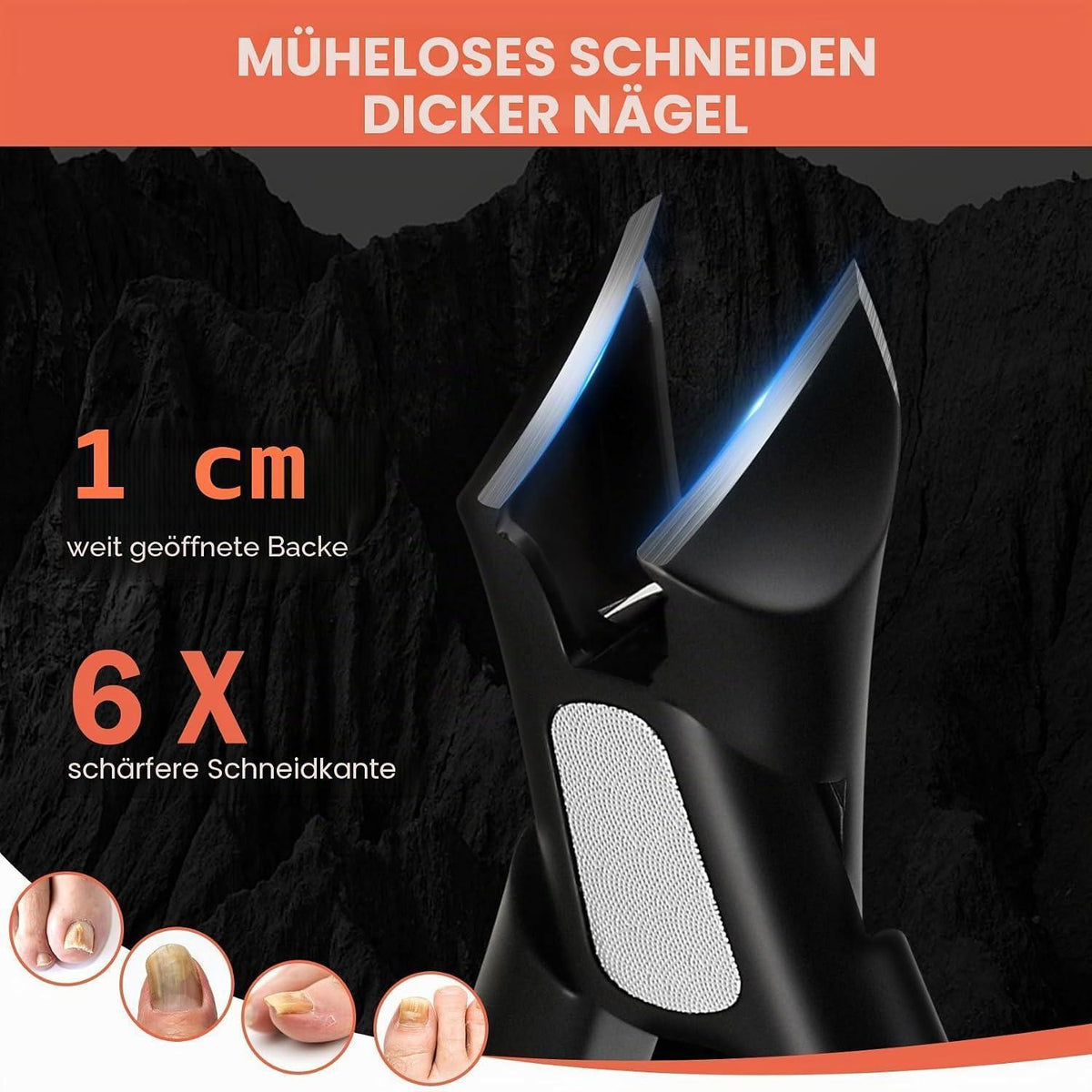 Nagelknipser für dicke Zehennägel & Fußnägel – Präzisionsschnitter