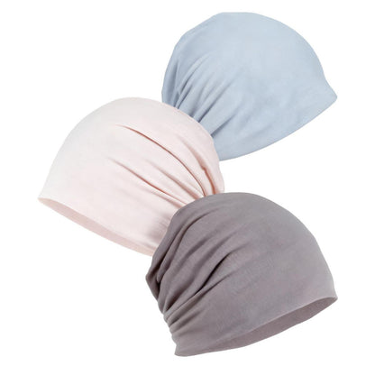 Chemo Mützen Damen 3er Pack, atmungsaktiv & leicht