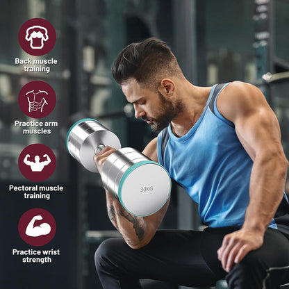 Verstellbare Kurzhanteln aus massivem Stahl für Krafttraining