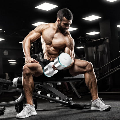 Verstellbare Kurzhanteln aus massivem Stahl für Krafttraining