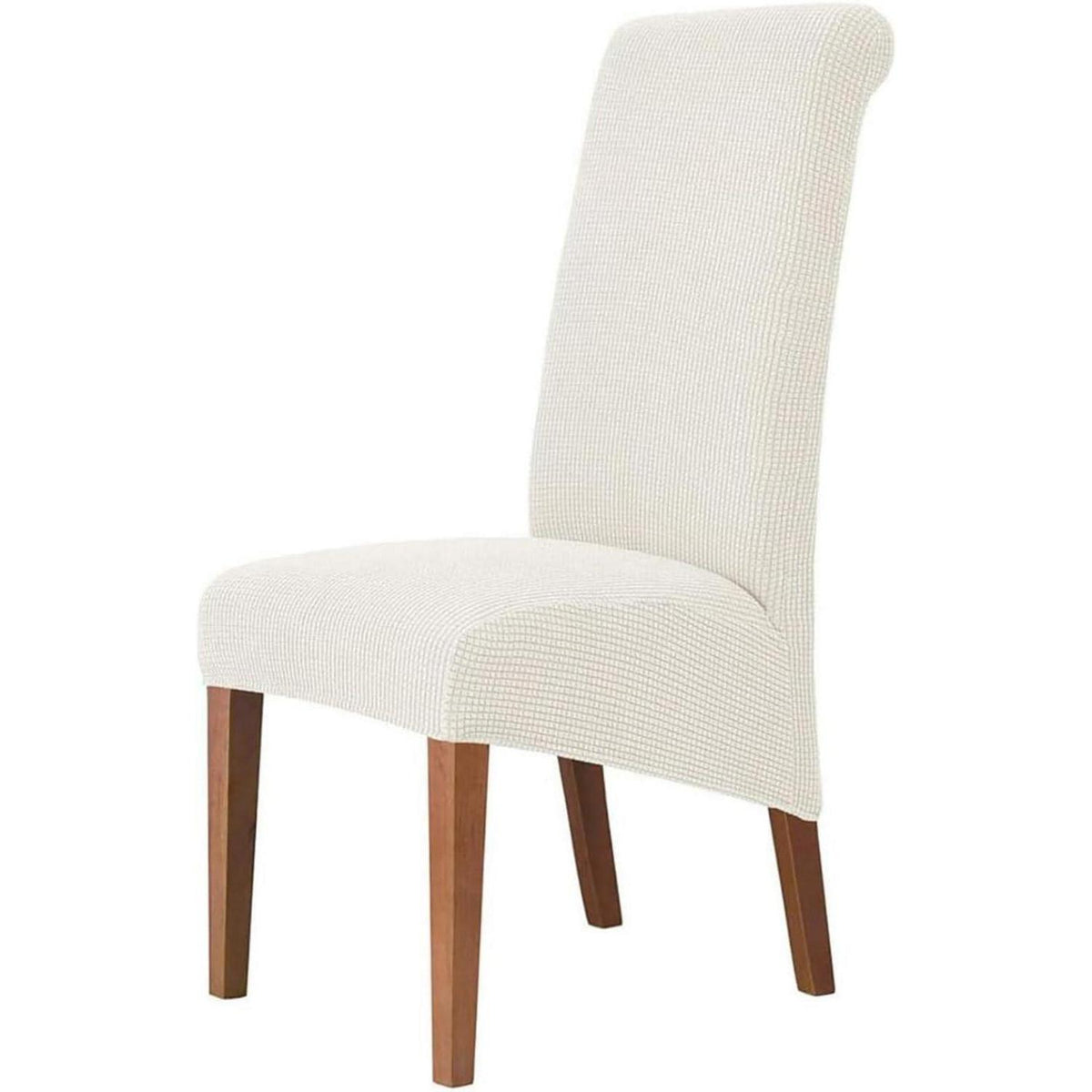 Stuhlbezug Stretch XL, Milchweiß, 4er-Set