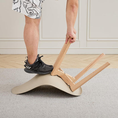 4 Esszimmerstühle mit Buchenholzbeinen, Khaki