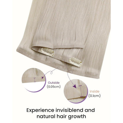 Echthaar Clip-in Extensions Blond 50cm – Volumenspendend & Längenverlängerung
