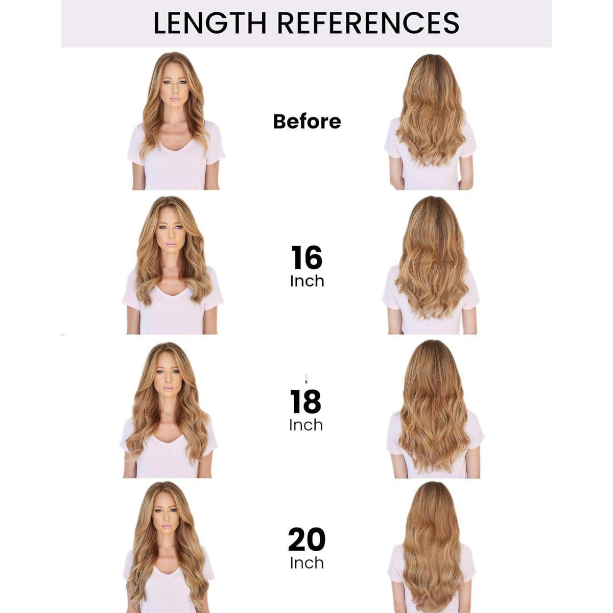 Echthaar Clip-in Extensions Blond 50cm – Volumenspendend & Längenverlängerung