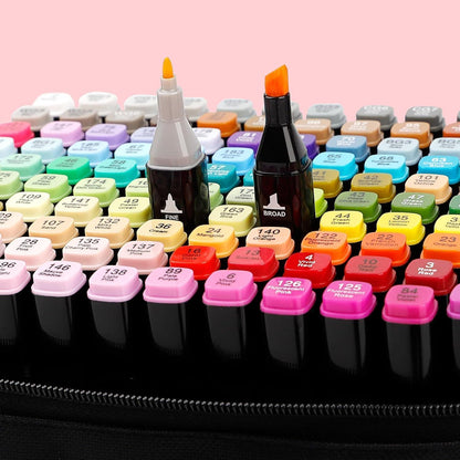 120 Farben Alkohol Marker Set mit Fineliner & Gelstift